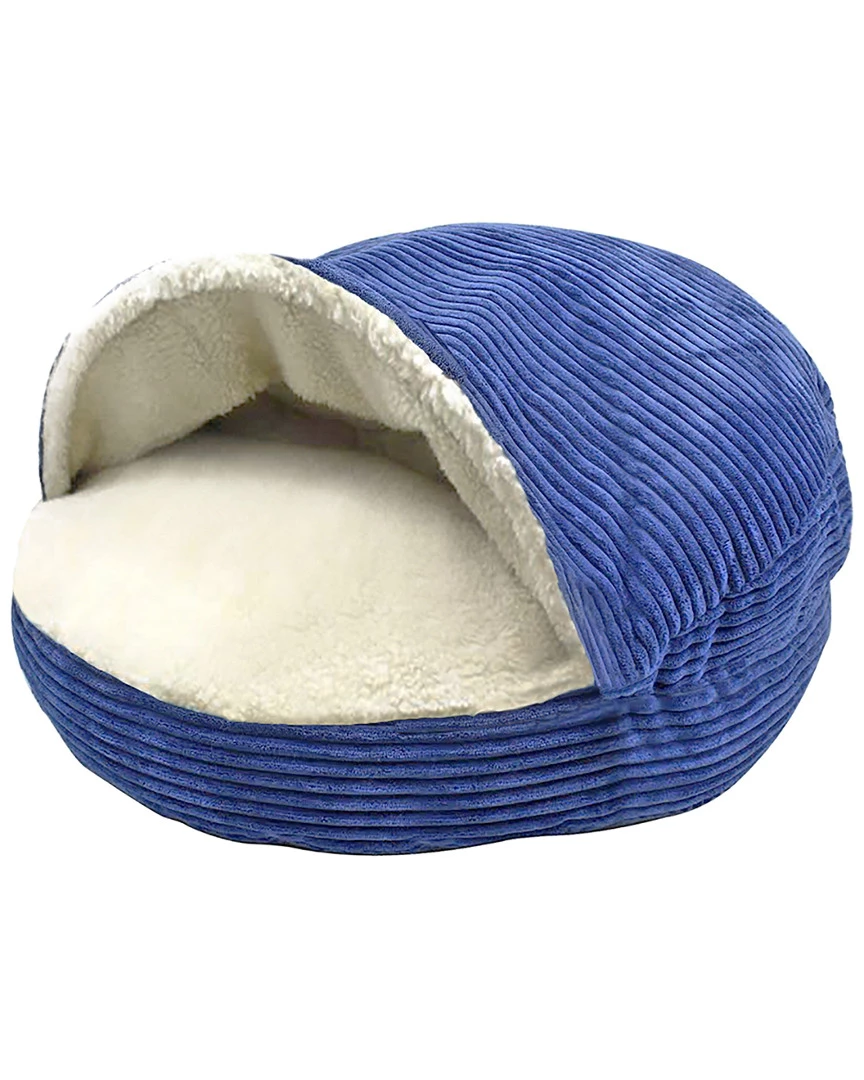 Precious Tails Plush Corduroy & Sherpa-Lined Pet Cave Bed Home Pet Supplies 3 Precious Tails Plush Corduroy & Sherpa-Lined Pet Cave Bed Home Pet Supplies