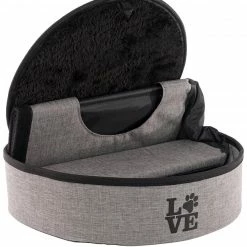Alternative view of Precious Tails Linen Cat Cave With Storage Home Pet Supplies
