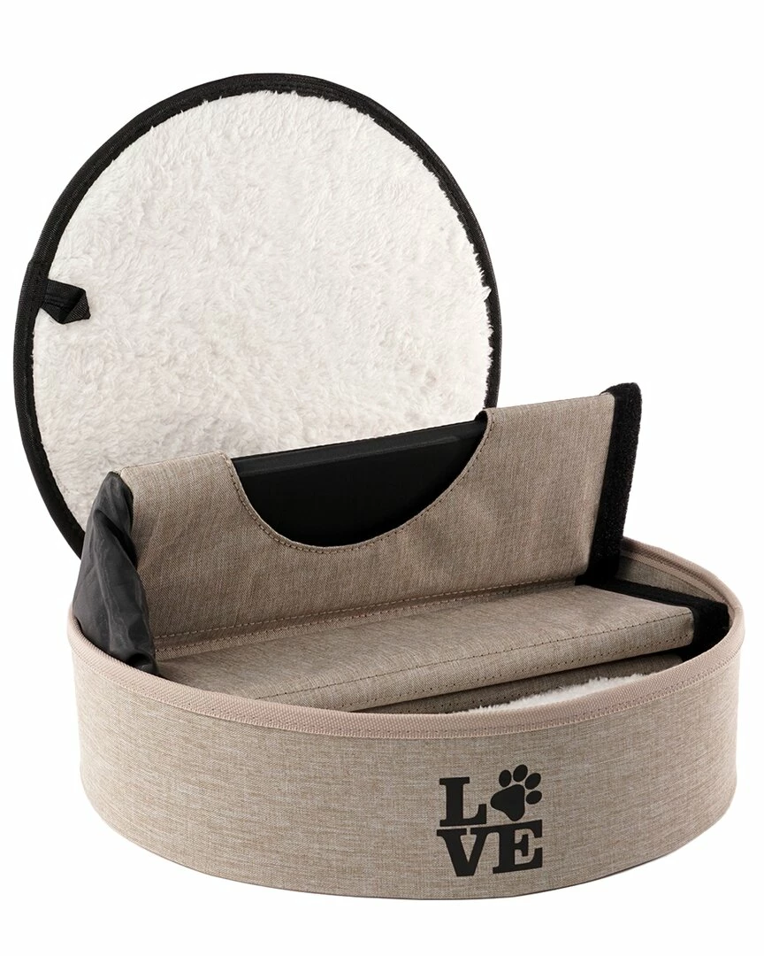 Precious Tails Linen Cat Cave With Storage Home Pet Supplies 4 Precious Tails Linen Cat Cave With Storage Home Pet Supplies - Image 2