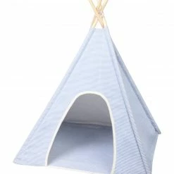 Precious Tails Ticking Stripe Pet Teepee Home Pet Supplies