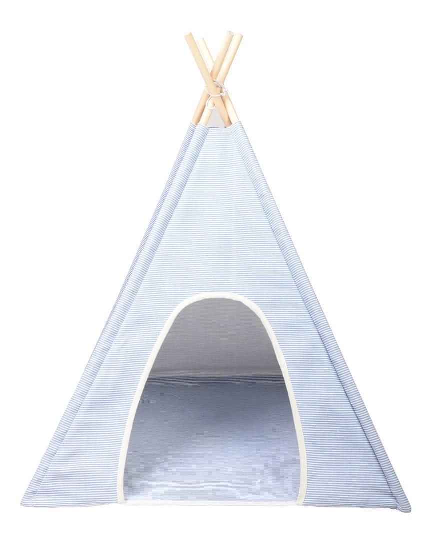 Precious Tails Ticking Stripe Pet Teepee Home Pet Supplies 5 Precious Tails Ticking Stripe Pet Teepee Home Pet Supplies - Image 3