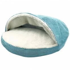 Precious Tails Plush Corduroy And Sherpa Lined Pet Cave Bed Home Pet Supplies