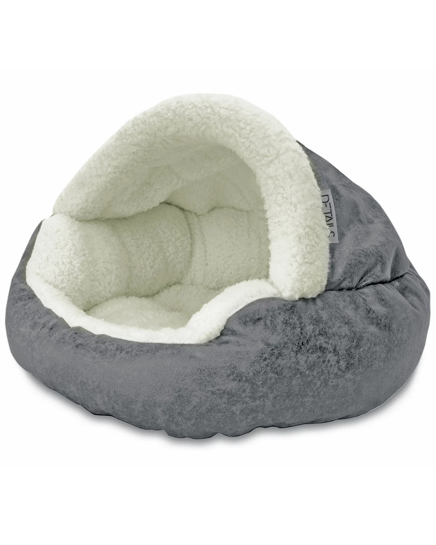 Precious Tails Vegan Leather Deep Dish Cave Pet Bed Home Pet Supplies