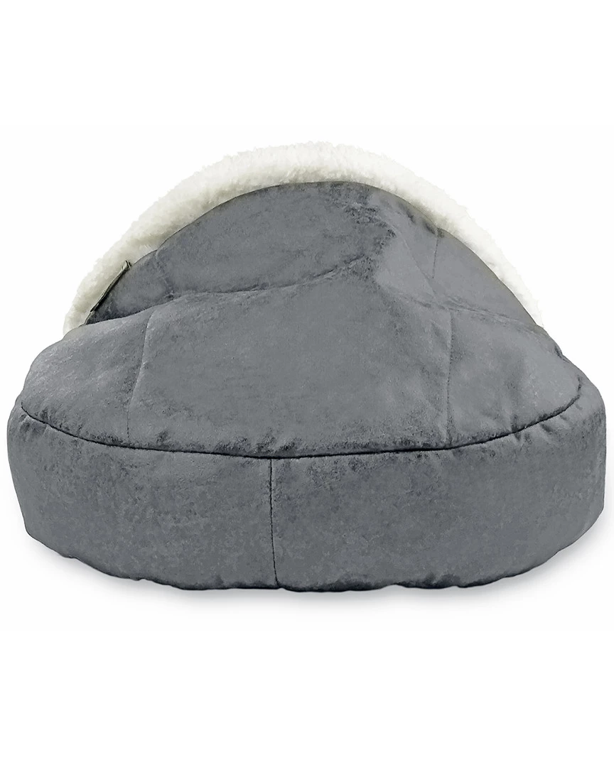 Precious Tails Vegan Leather Deep Dish Cave Pet Bed Home Pet Supplies - Image 2