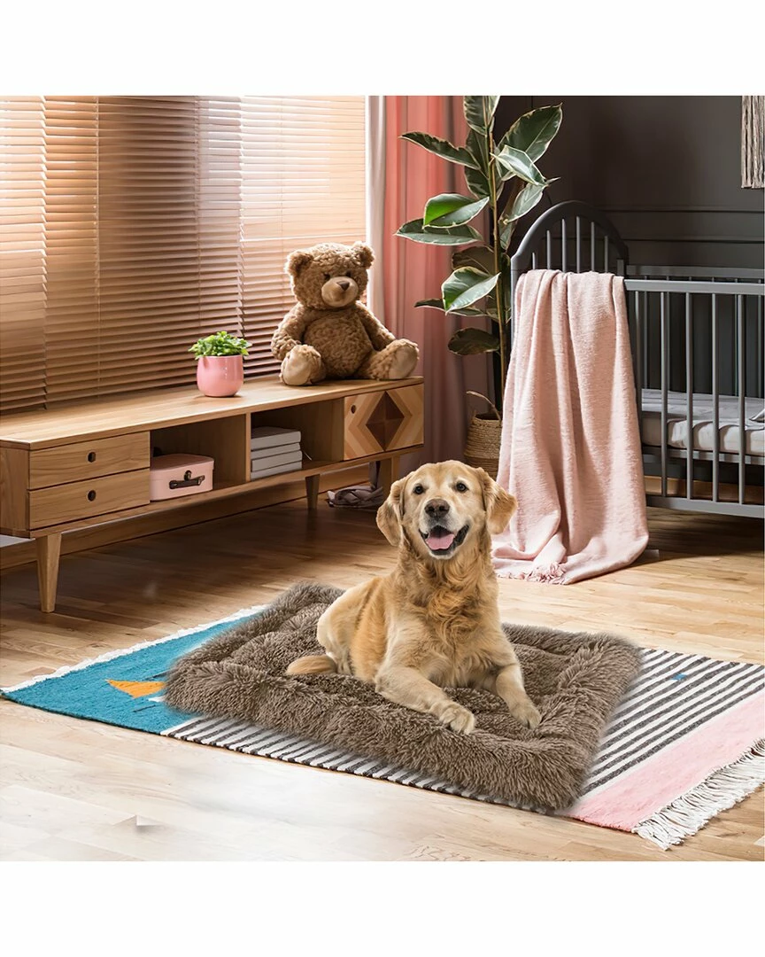 Precious Tails Eyelash Faux Fur Bordered Mat Home Pet Supplies 4 Precious Tails Eyelash Faux Fur Bordered Mat Home Pet Supplies - Image 2