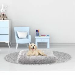 Alternative view of Precious Tails Eyelash Faux Fur Tufted Mat Home Pet Supplies