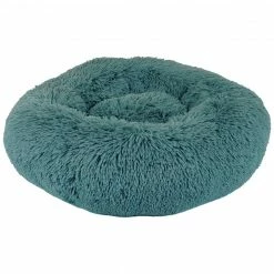 Precious Tails Super Lux Fur Donut Pet Bed- Large Home Pet Supplies