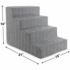 Precious Tails Herringbone High Density Foam 4 Steps Pet Dog Stairs Home Pet Supplies 7 Precious Tails Herringbone High Density Foam 4 Steps Pet Dog Stairs Home Pet Supplies -Precious Tails shop 3050406309 RLLZ 3