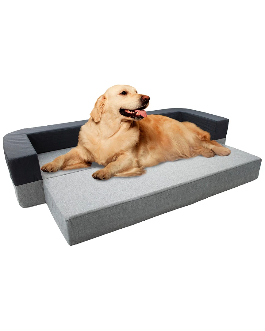 Precious Tails Water Resistant 2-In-1 Convertible Orthopedic Bolster Pet Bed Home Pet Supplies 3 Precious Tails Water Resistant 2-In-1 Convertible Orthopedic Bolster Pet Bed Home Pet Supplies