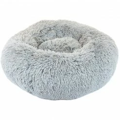 Precious Tails Super Lux Fur Donut Pet Bed Home Pet Supplies