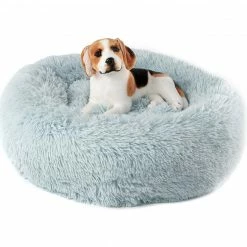 Alternative view of Precious Tails Super Lux Fur Donut Pet Bed Home Pet Supplies