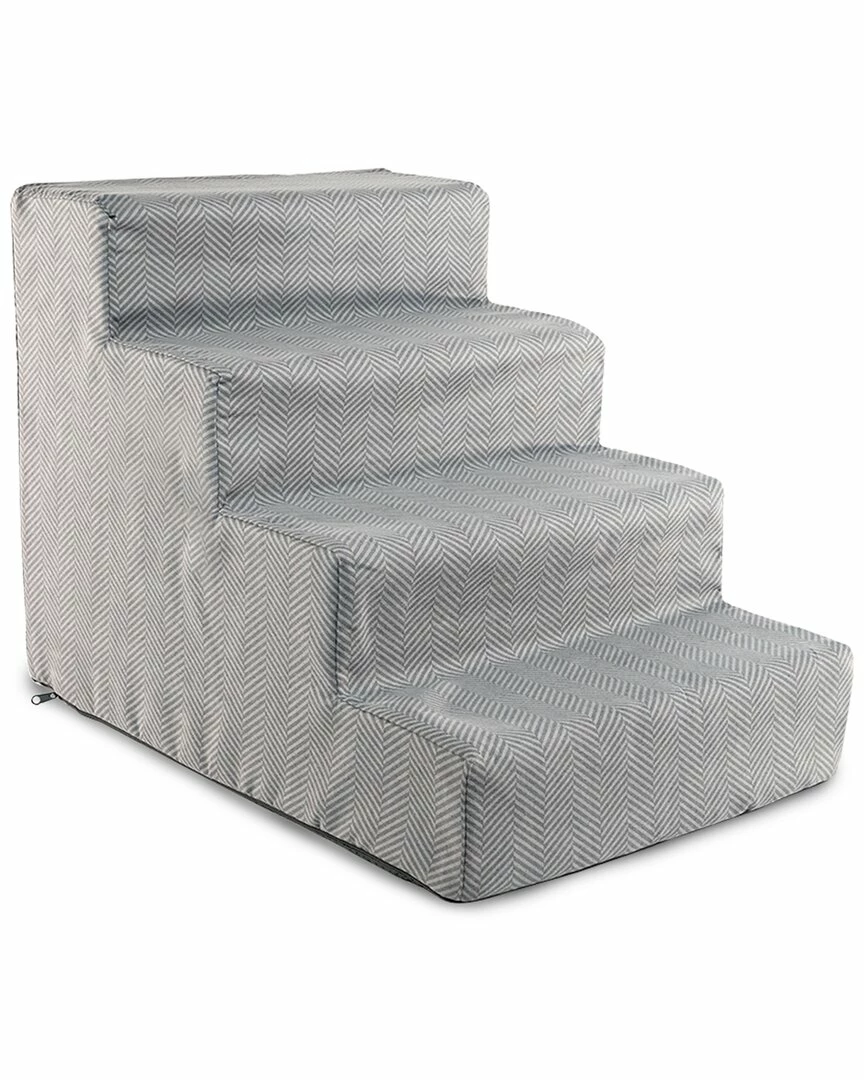 Precious Tails Herringbone High Density Foam 4 Steps Pet Dog Stairs Home Pet Supplies 3 Precious Tails Herringbone High Density Foam 4 Steps Pet Dog Stairs Home Pet Supplies
