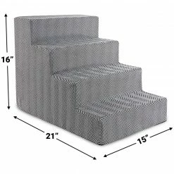 Precious Tails Herringbone High Density Foam 4 Steps Pet Dog Stairs Home Pet Supplies 7 Precious Tails Herringbone High Density Foam 4 Steps Pet Dog Stairs Home Pet Supplies -Precious Tails shop 3050544302 RLLZ 3