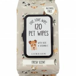 Precious Tails 120ct Fresh Scent Pet Grooming Wipes Home Pet Supplies