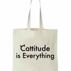 Precious Tails " Everyday Is Caturday" Canvas Tote Bag Home Pet Supplies
