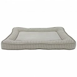 Precious Tails Canvas & Fleece Orthopedic Fashion Crate Mat Home Pet Supplies
