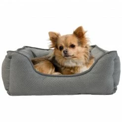 Precious Tails Canvas Herringbone Cuddler - Small Home Pet Supplies