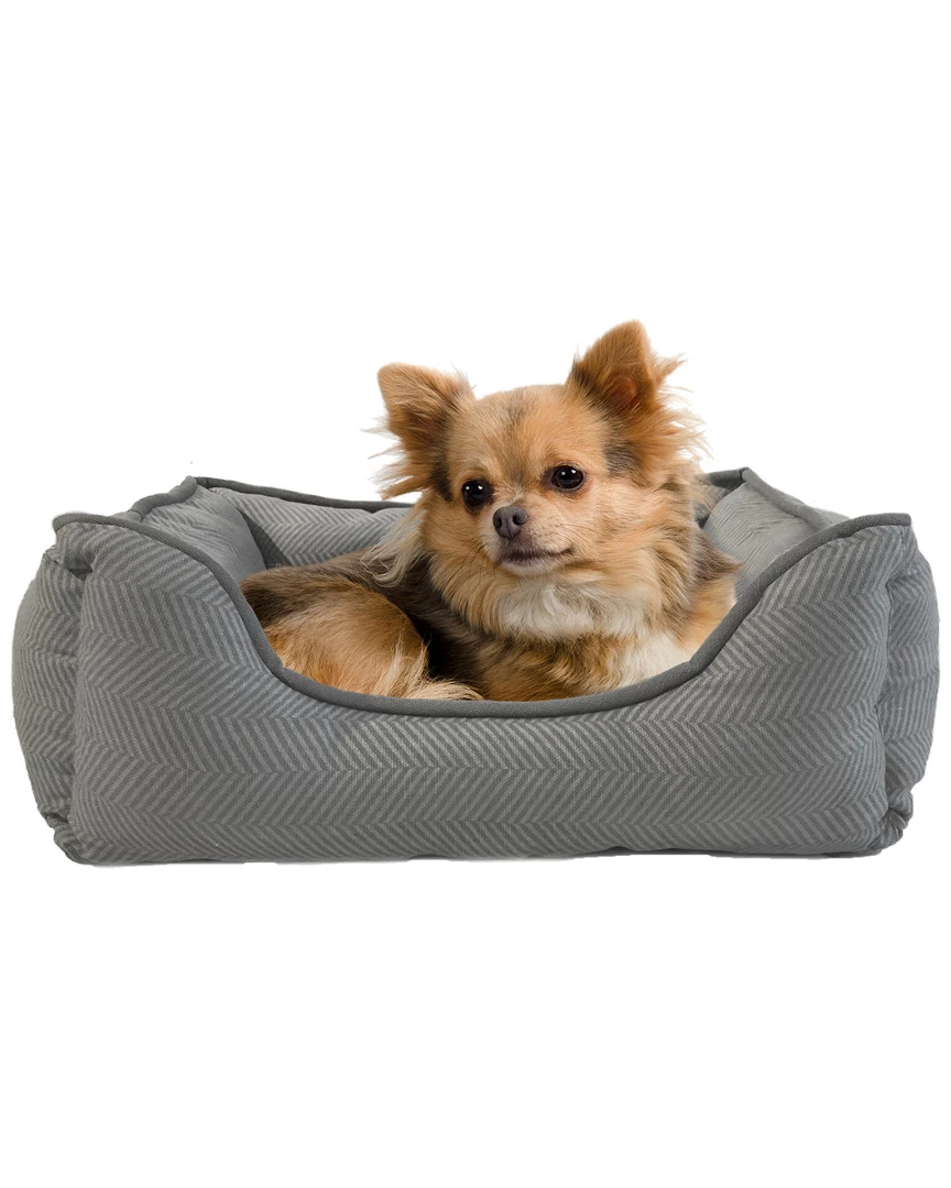 Precious Tails Canvas Herringbone Cuddler - Small Home Pet Supplies 3 Precious Tails Canvas Herringbone Cuddler - Small Home Pet Supplies
