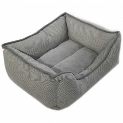 Alternative view of Precious Tails Canvas Herringbone Cuddler - Small Home Pet Supplies