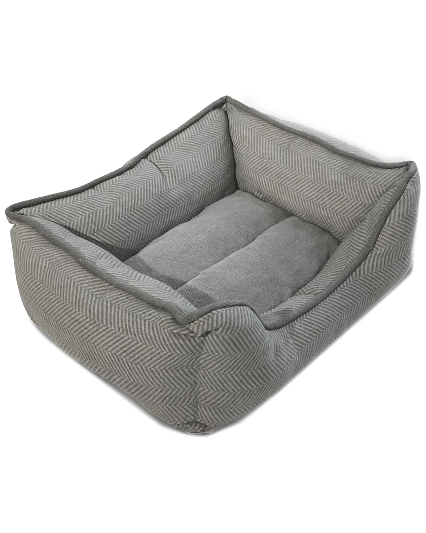 Precious Tails Canvas Herringbone Cuddler - Small Home Pet Supplies 4 Precious Tails Canvas Herringbone Cuddler - Small Home Pet Supplies - Image 2