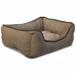 Precious Tails Canvas Herringbone Cuddler - Small Home Pet Supplies