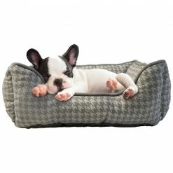 Precious Tails Canvas Houndstooth Cuddler - Small Home Pet Supplies