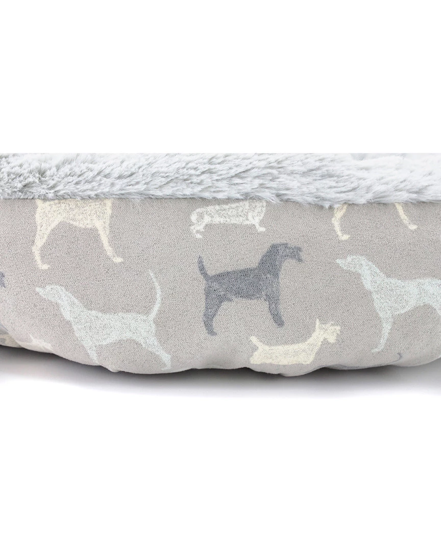 Precious Tails Dogs Pattern Donut Bed - Medium Home Pet Supplies - Image 2