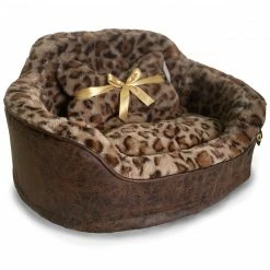 Alternative view of Precious Tails Leopard Princess Bed Home Pet Supplies