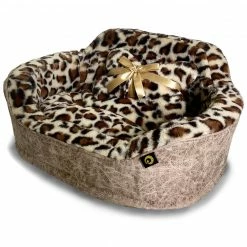 Precious Tails Leopard Princess Bed Home Pet Supplies