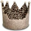 Precious Tails Leopard Crown Bed Home Pet Supplies -Precious Tails shop 3050635321 RLLZ 1