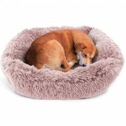 Alternative view of Precious Tails Super Lux Fur Large Cuddler Pet Bed Home Pet Supplies