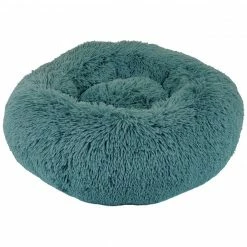 Precious Tails Super Lux Fur Donut Pet Bed- Medium Home Pet Supplies
