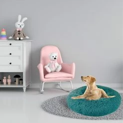 Alternative view of Precious Tails Super Lux Fur Donut Pet Bed- Medium Home Pet Supplies