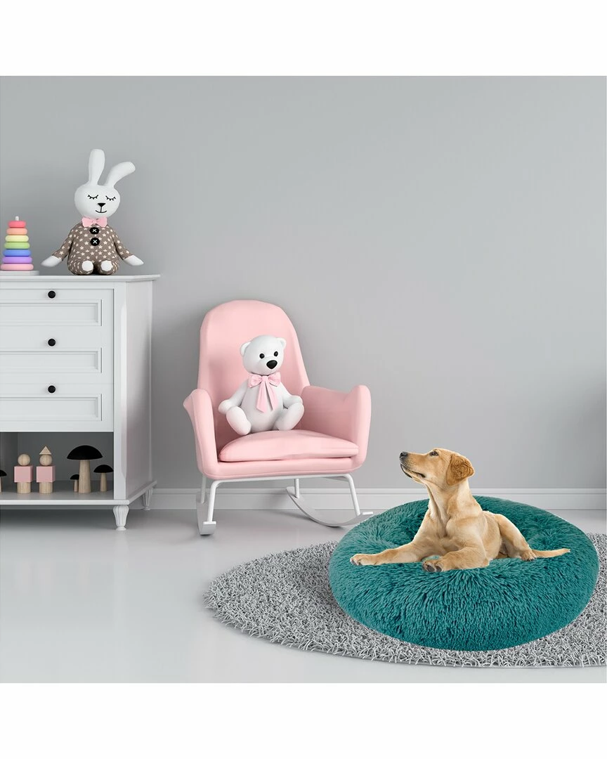 Precious Tails Super Lux Fur Donut Pet Bed- Medium Home Pet Supplies 4 Precious Tails Super Lux Fur Donut Pet Bed- Medium Home Pet Supplies - Image 2