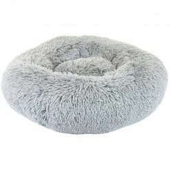 Precious Tails Super Lux Large Fur Donut Pet Bed Home Pet Supplies