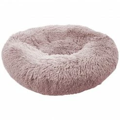Precious Tails Super Lux Fur Donut Pet Bed- Large Home Pet Supplies
