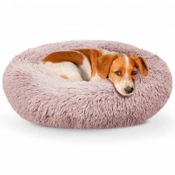 Alternative view of Precious Tails Super Lux Fur Donut Pet Bed- Large Home Pet Supplies
