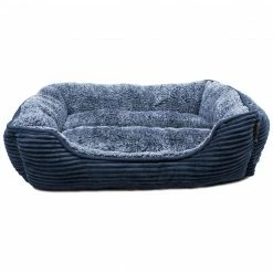 Precious Tails Super Plush Corduroy And Sherpa Cuddler Pet Bed Home Pet Supplies