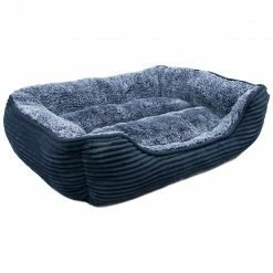 Alternative view of Precious Tails Super Plush Corduroy And Sherpa Cuddler Pet Bed Home Pet Supplies