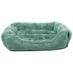 Precious Tails Super Plush Corduroy And Sherpa Cuddler Pet Bed Home Pet Supplies