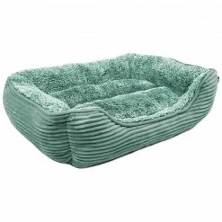 Alternative view of Precious Tails Super Plush Corduroy And Sherpa Cuddler Pet Bed Home Pet Supplies