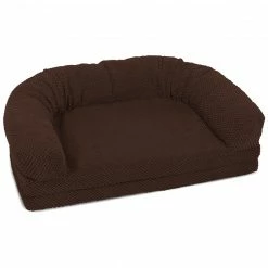 Precious Tails Orthopedic Bolstered Fold Out Round Chaise Dog Bed Home Pet Supplies