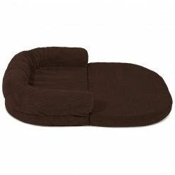 Alternative view of Precious Tails Orthopedic Bolstered Fold Out Round Chaise Dog Bed Home Pet Supplies