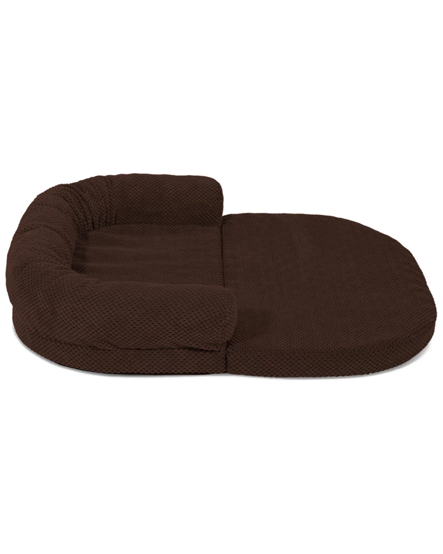 Precious Tails Orthopedic Bolstered Fold Out Round Chaise Dog Bed Home Pet Supplies 4 Precious Tails Orthopedic Bolstered Fold Out Round Chaise Dog Bed Home Pet Supplies - Image 2