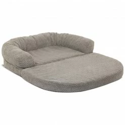 Alternative view of Precious Tails Orthopedic Bolstered Fold Out Round Chaise Dog Bed Home Pet Supplies