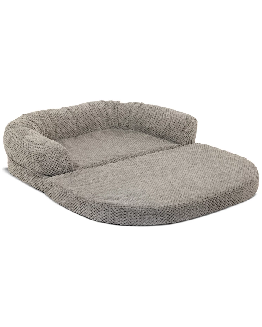 Precious Tails Orthopedic Bolstered Fold Out Round Chaise Dog Bed Home Pet Supplies 4 Precious Tails Orthopedic Bolstered Fold Out Round Chaise Dog Bed Home Pet Supplies - Image 2