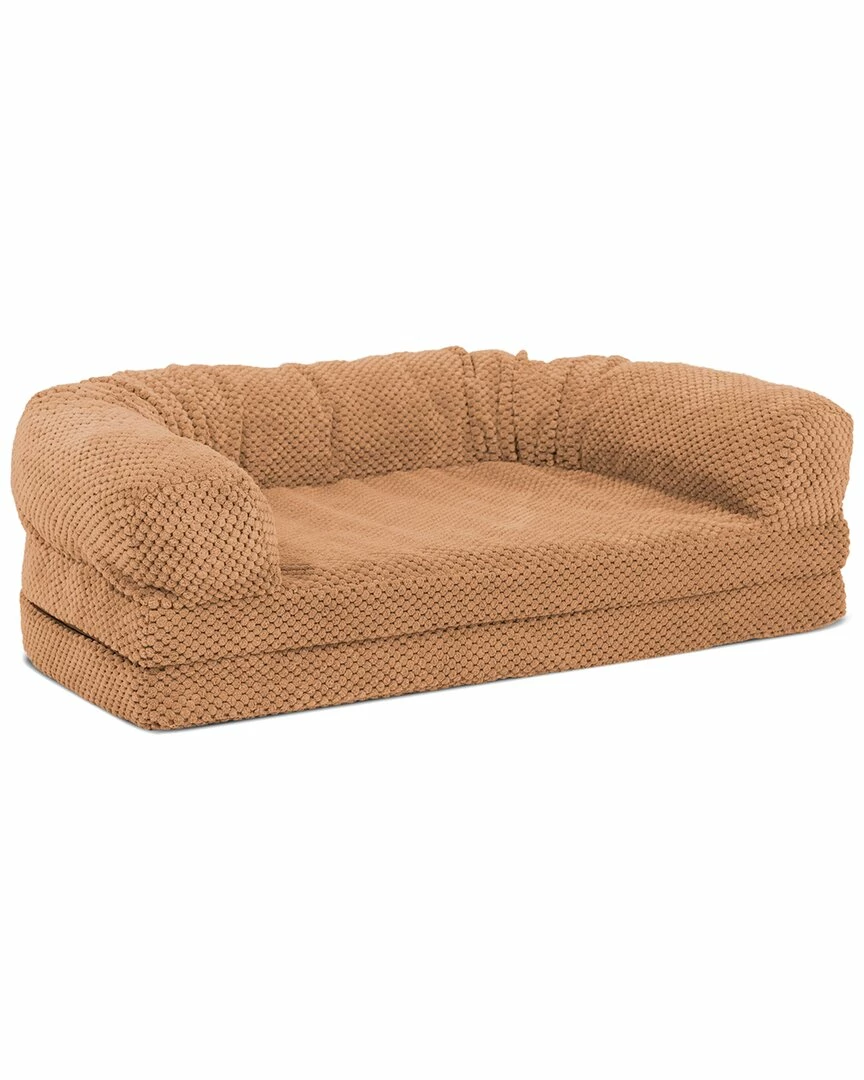 Precious Tails Orthopedic Bolstered Fold Out Round Chaise Dog Bed Home Pet Supplies 3 Precious Tails Orthopedic Bolstered Fold Out Round Chaise Dog Bed Home Pet Supplies