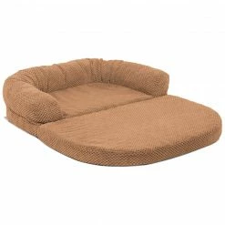 Alternative view of Precious Tails Orthopedic Bolstered Fold Out Round Chaise Dog Bed Home Pet Supplies