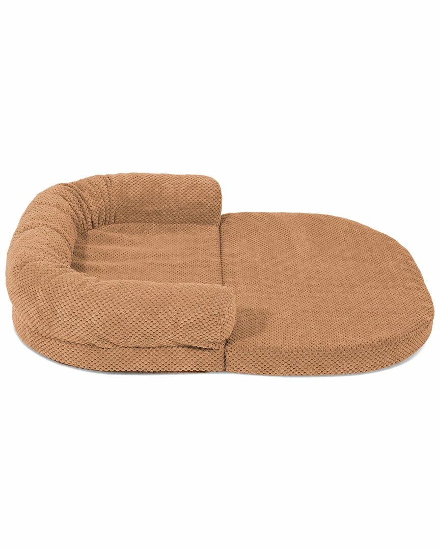 Precious Tails Orthopedic Bolstered Fold Out Round Chaise Dog Bed Home Pet Supplies 5 Precious Tails Orthopedic Bolstered Fold Out Round Chaise Dog Bed Home Pet Supplies - Image 3