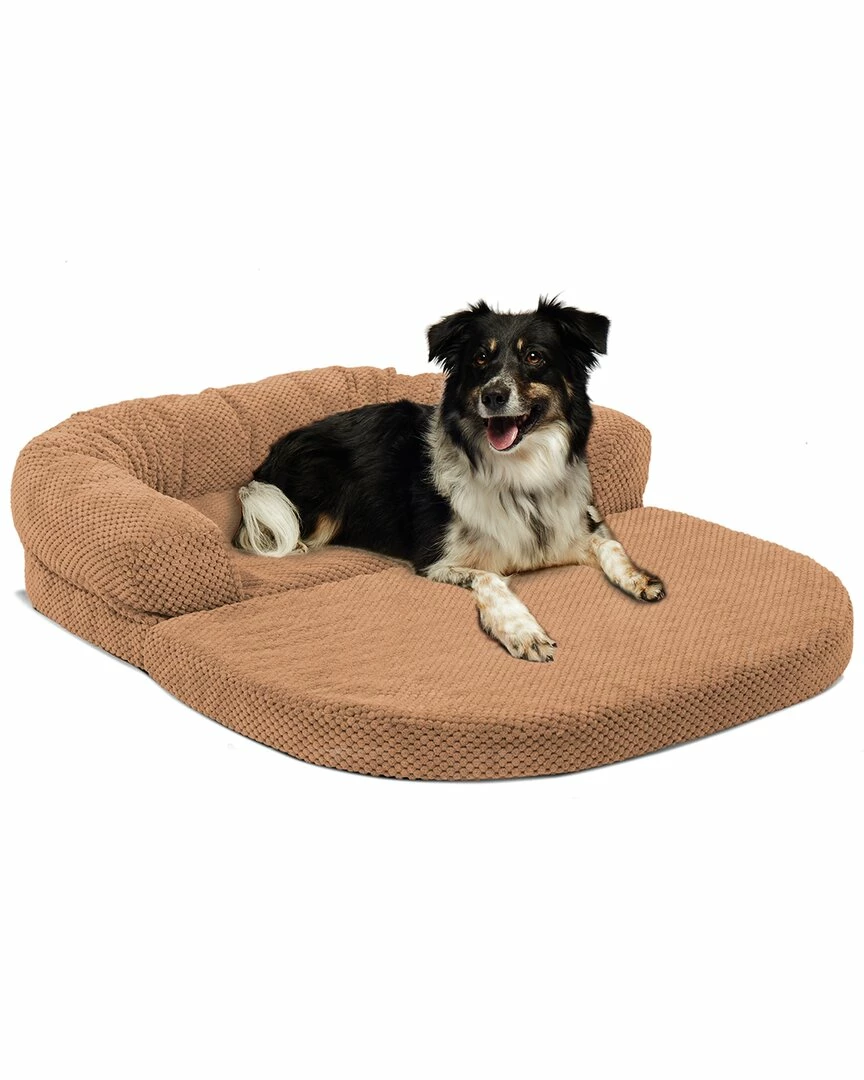 Precious Tails Orthopedic Bolstered Fold Out Round Chaise Dog Bed Home Pet Supplies 6 Precious Tails Orthopedic Bolstered Fold Out Round Chaise Dog Bed Home Pet Supplies - Image 4